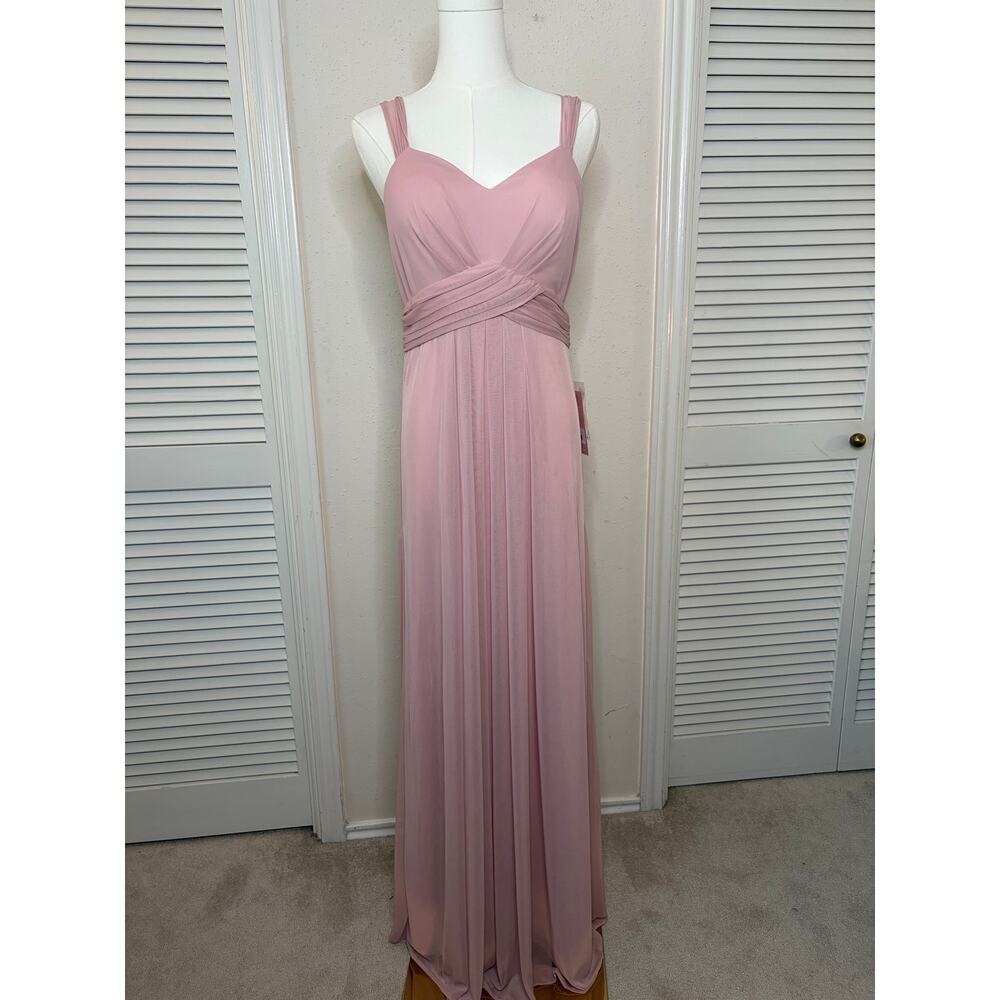 NWT Dusty Rose Simmone Chiffon Bridesmaid Dress Size M
